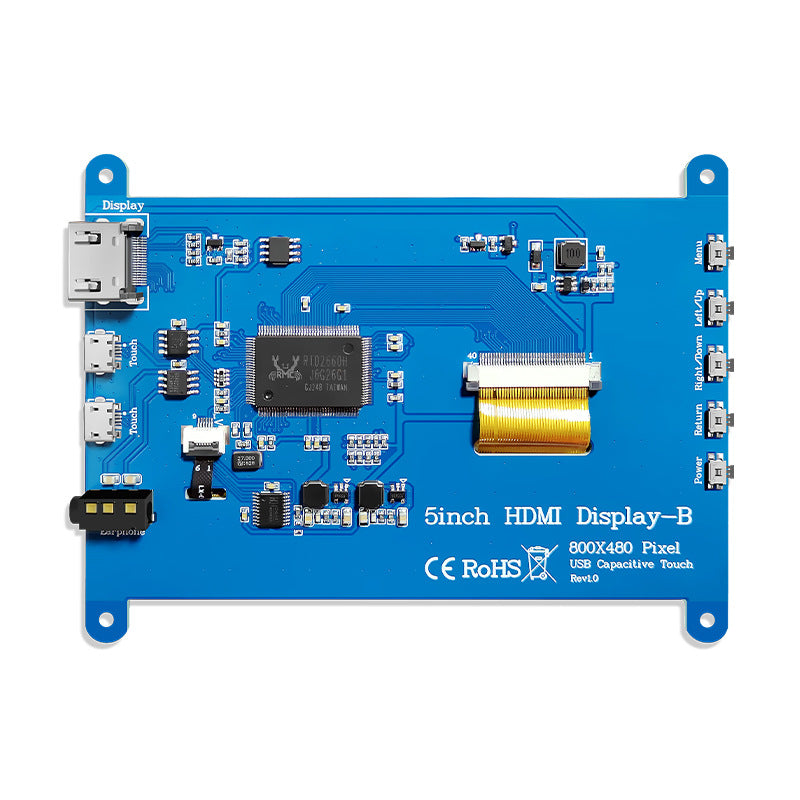 5 inch TFT color screen 800 * 480 capacitive touch HDMI interface for Raspberry Pi module Raspberry Pi